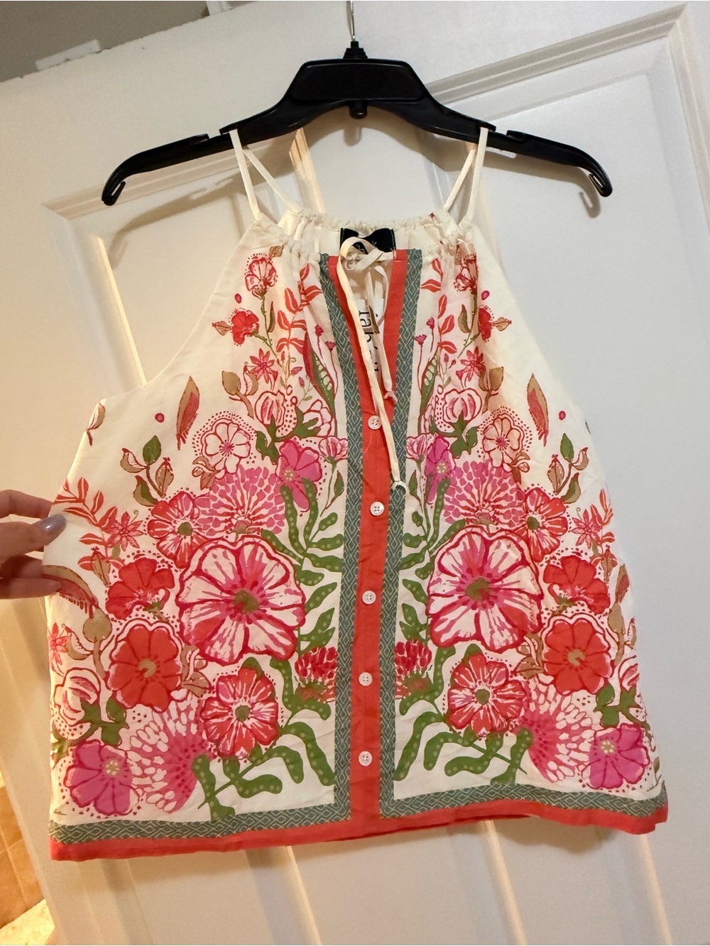 Fabrik floral tank top nwt medium